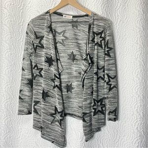 H&M Open Front Gray Star Cardigan